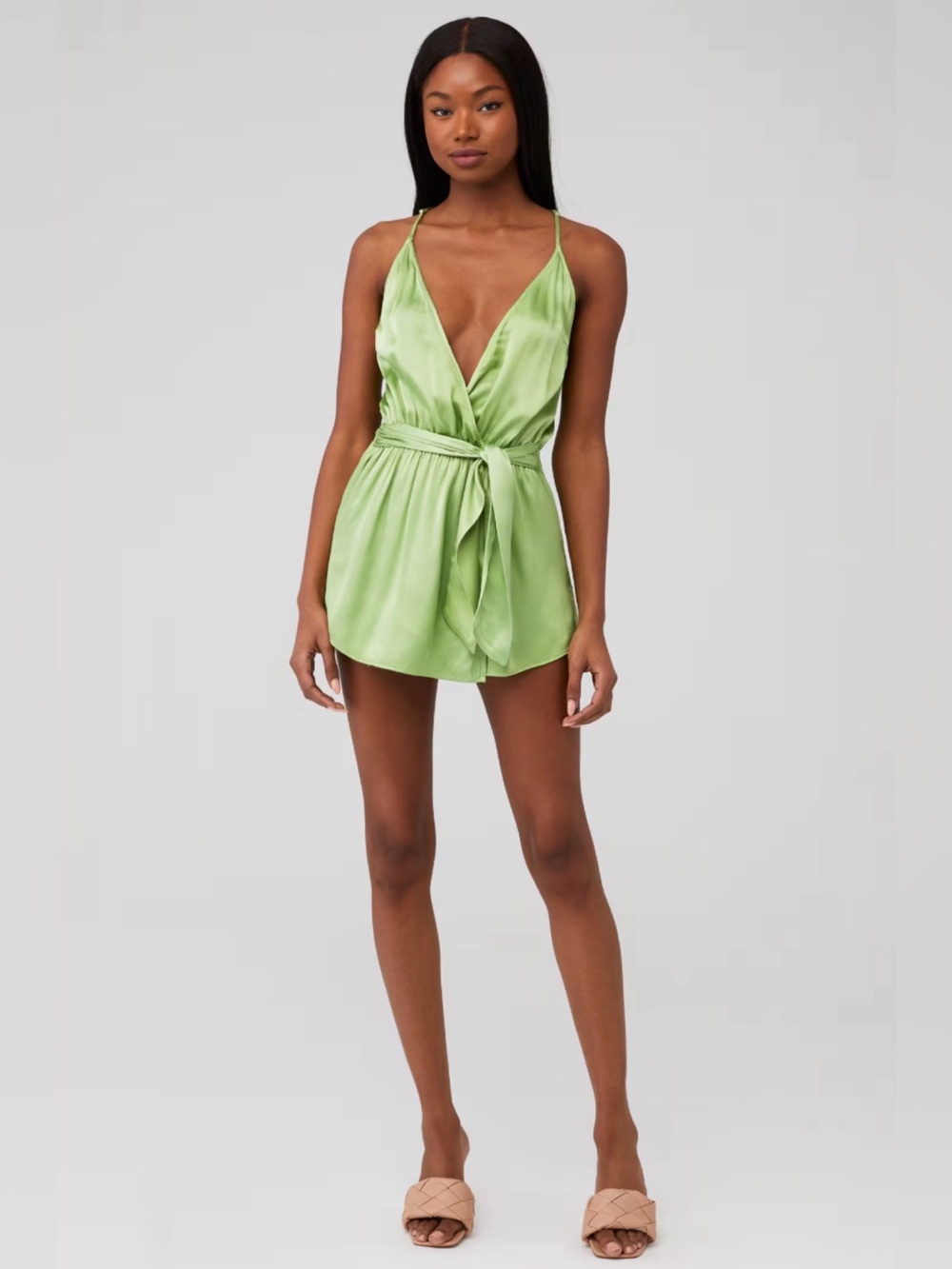 Rays for Days Women's Avery Romper in Fern Green Size Small